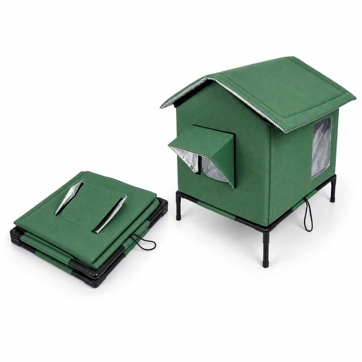 PawNest™ Cuccia sopraelevata impermeabile per gatti, perfetta per gli inverni più freddi