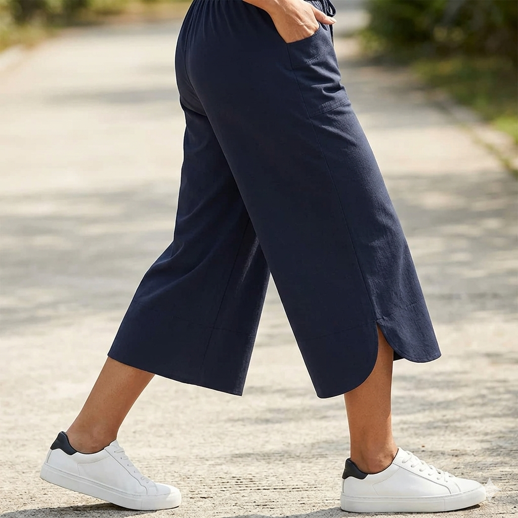 Pierina Danesi™ Pantaloni cropped relaxed per il relax e le uscite