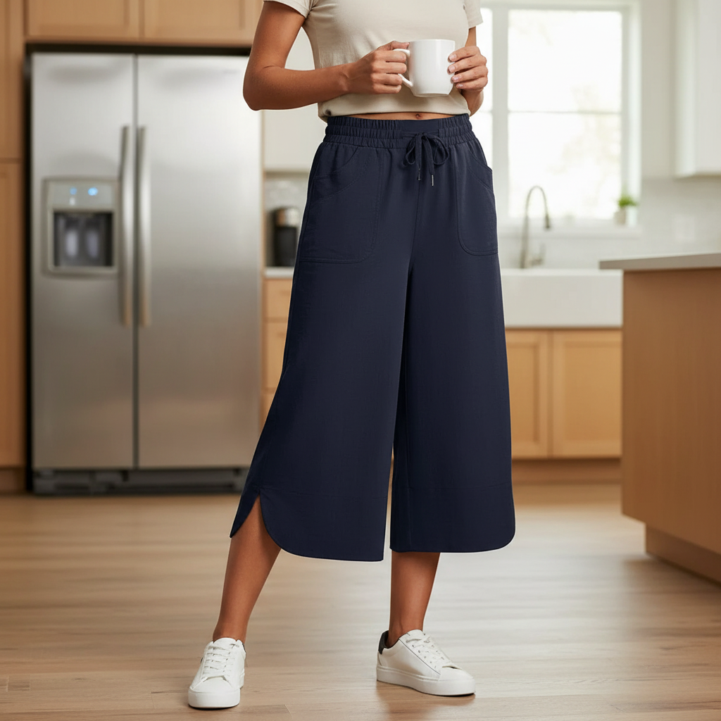 Pierina Danesi™ Pantaloni cropped relaxed per il relax e le uscite