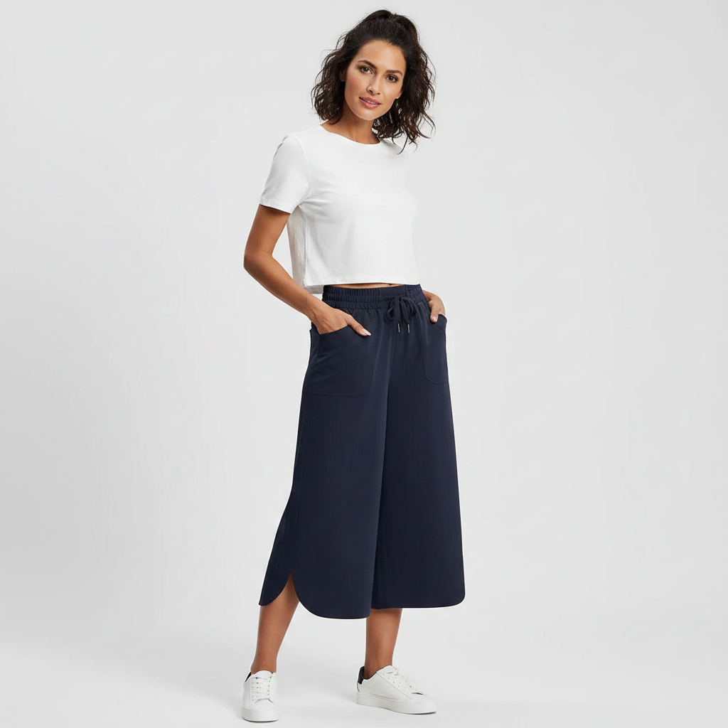 Pierina Danesi™ Pantaloni cropped relaxed per il relax e le uscite