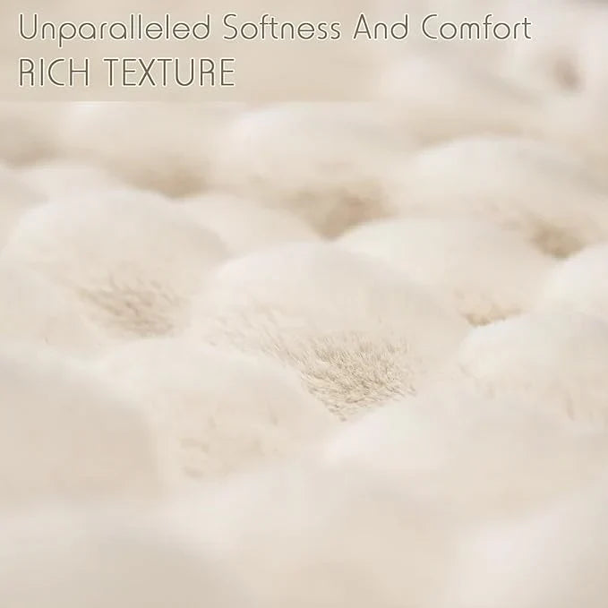 Plushella™ Morbida coperta peluche a forma di coniglio per serate calde e accoglienti