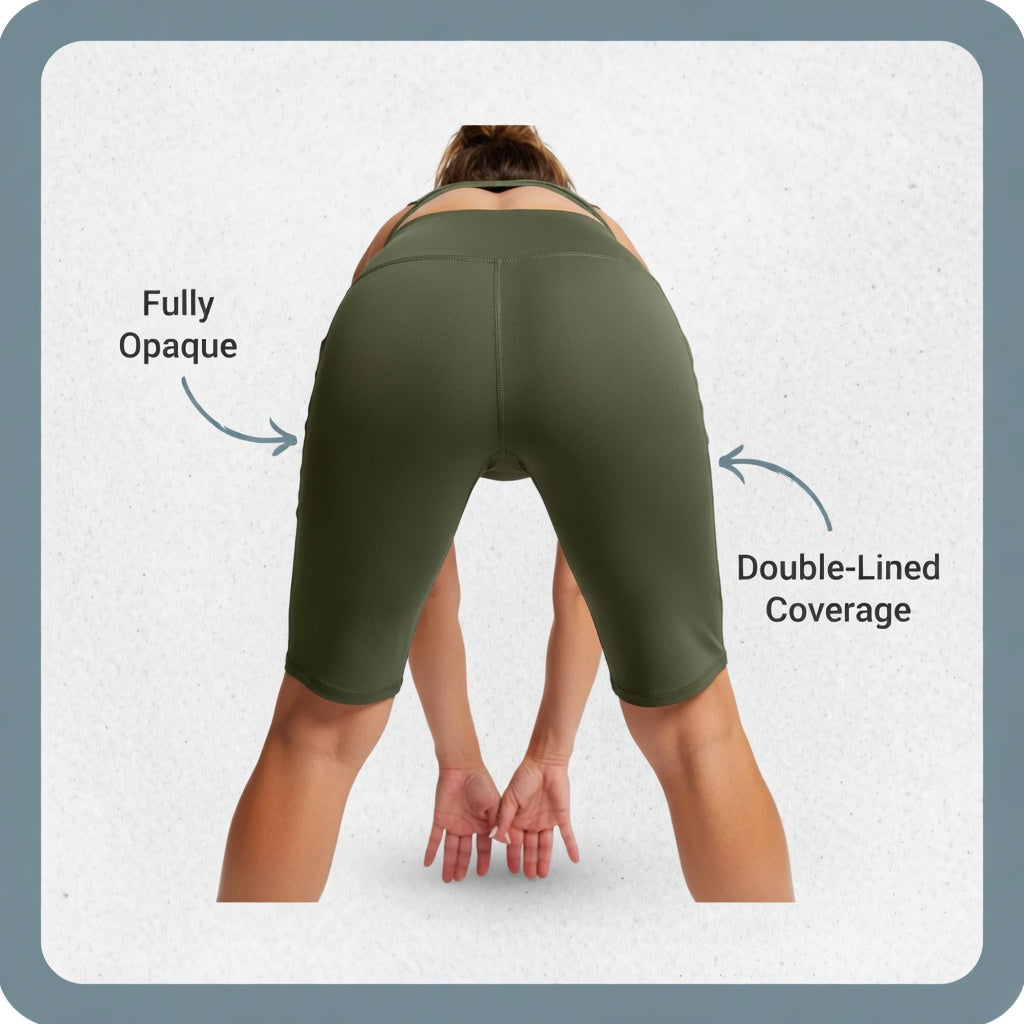 Pocketta™ Pantaloncini yoga a vita alta con tasche