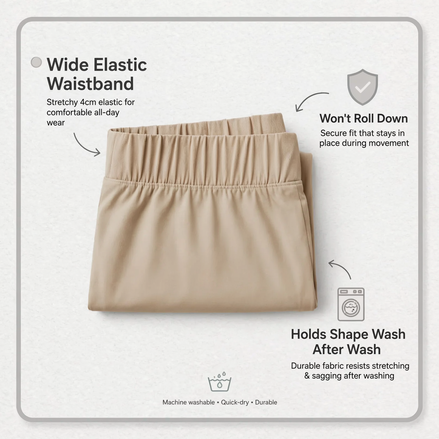 Posanella™ Pantaloni a vita alta snellenti con tasche