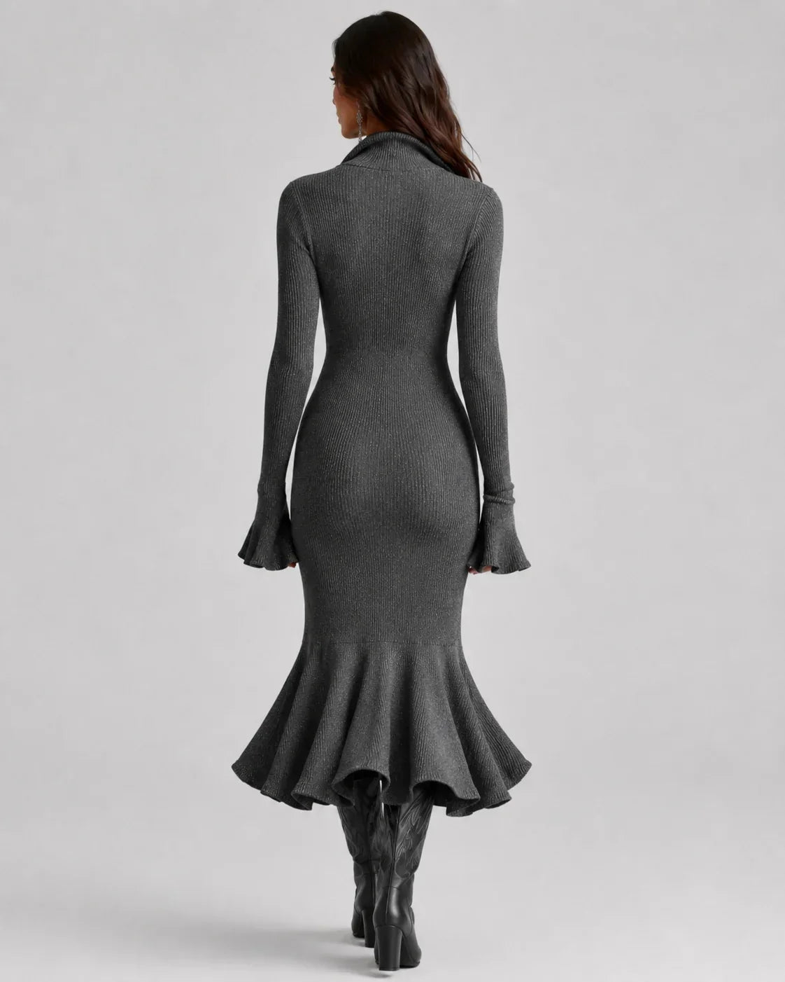 Quirina Spinola™ Abito elegante con maniche a campana per uno stile senza sforzo