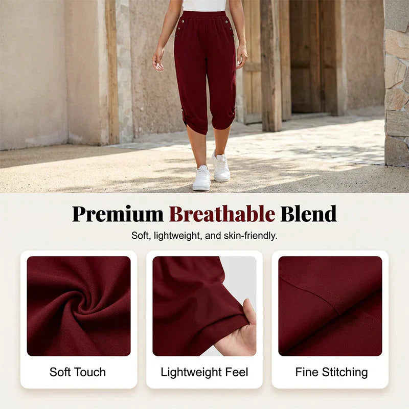 Raffaella Demarco™ Pantaloni capri snellenti con elastico morbido in vita