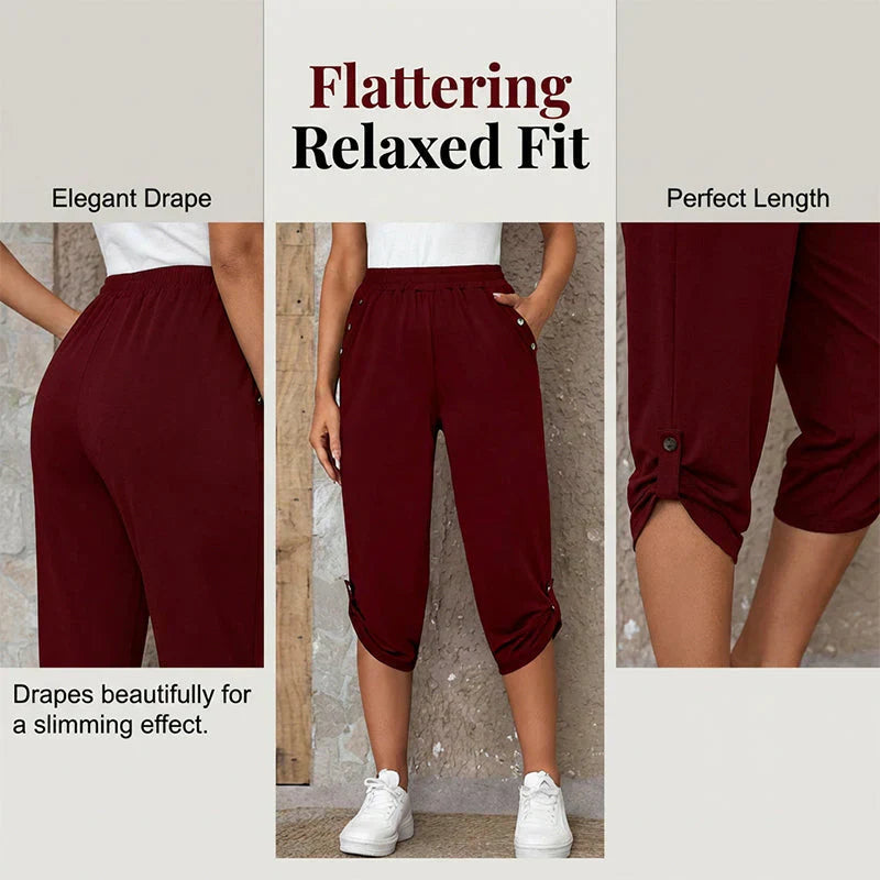 Raffaella Demarco™ Pantaloni capri snellenti con elastico morbido in vita