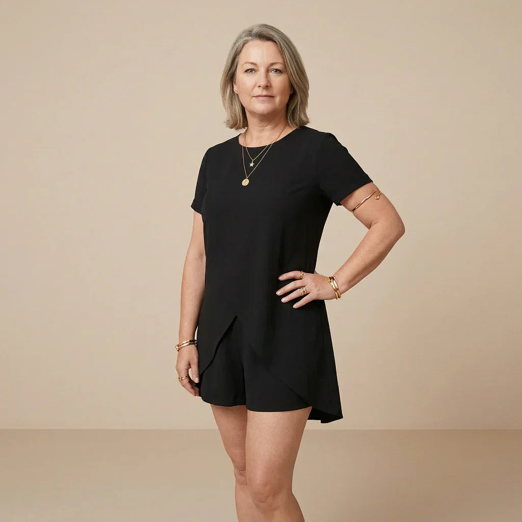 Rita Doria™ Coordinato due pezzi senza sforzo per lo stile quotidiano