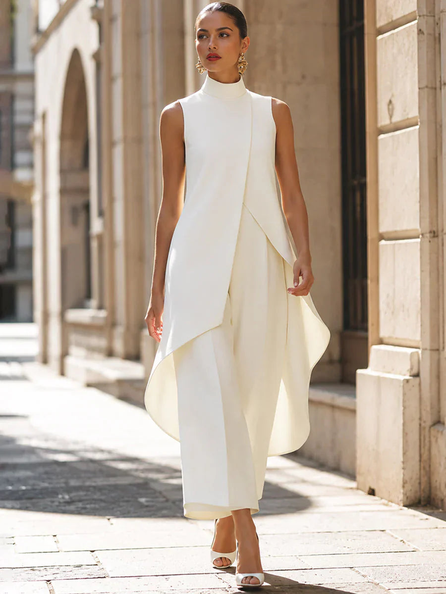 Sabrina Provenzano™ Coordinato a collo alto modellante per un'eleganza senza sforzo