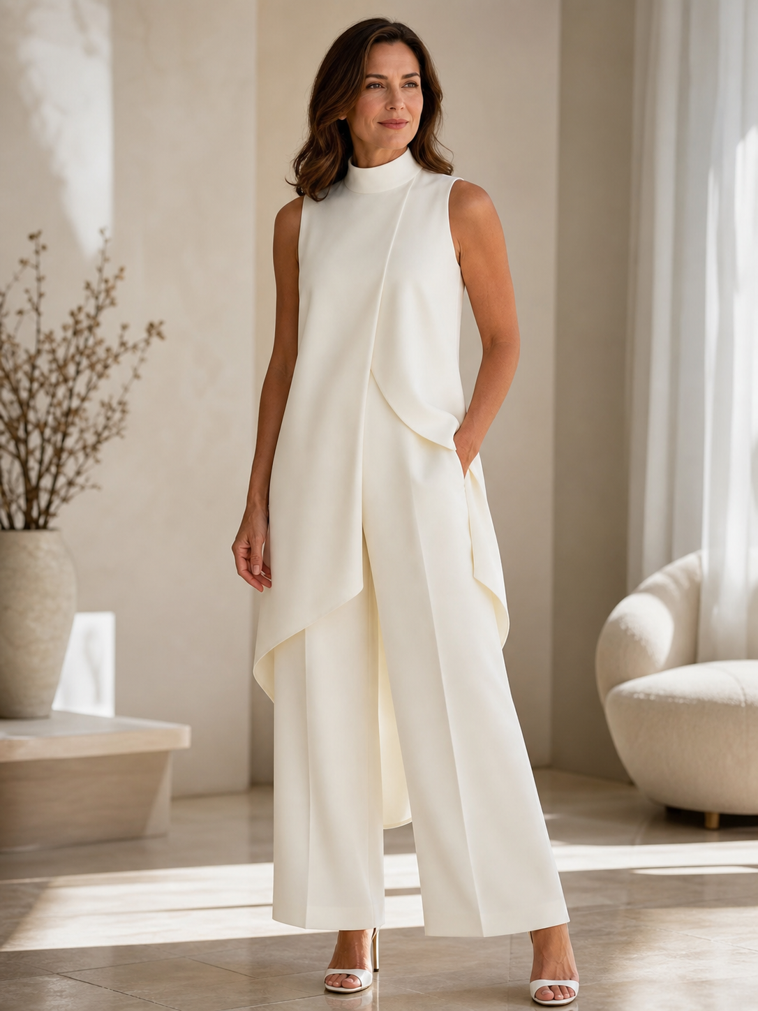 Sabrina Provenzano™ Coordinato a collo alto modellante per un'eleganza senza sforzo