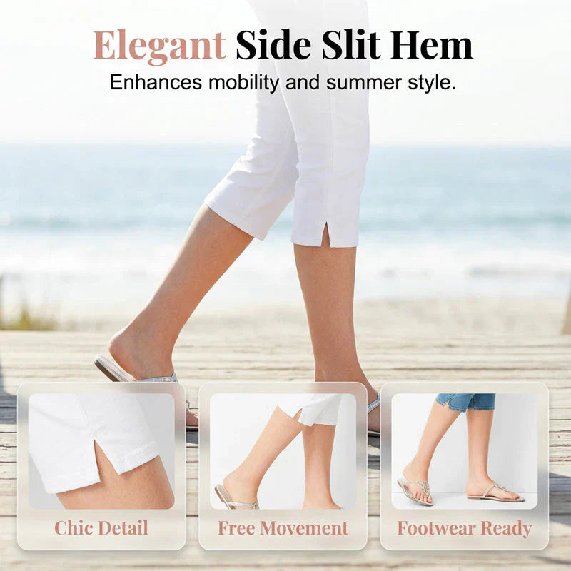 Selvaggia Fasolino™ Pantaloni capri traspiranti per uno stile estivo senza sforzo