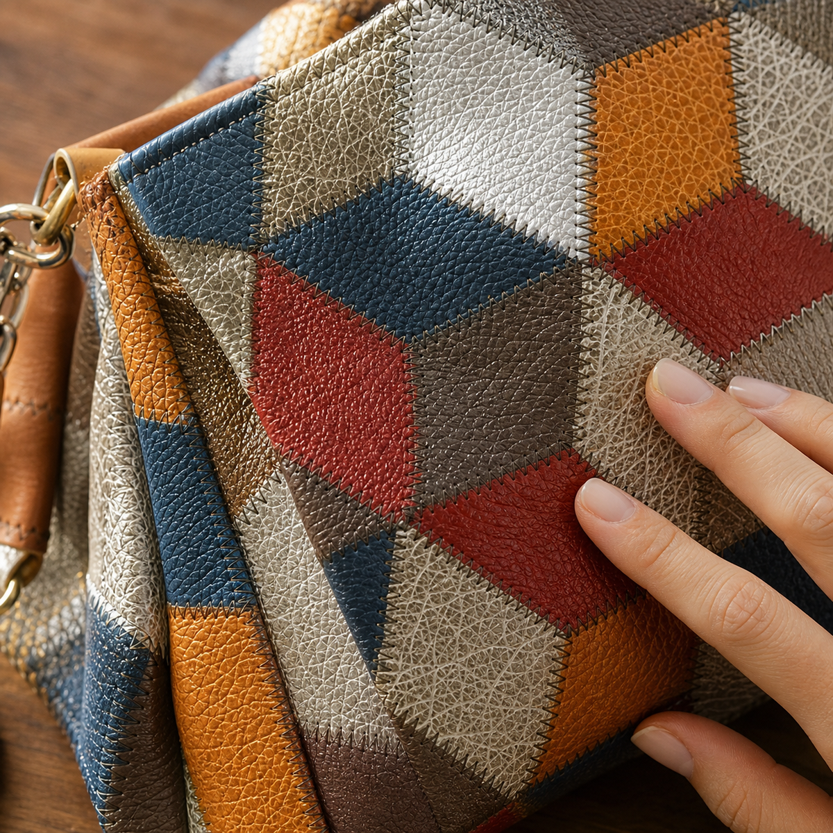 Seraphina Plus™ Tote patchwork elegante per lavoro e weekend