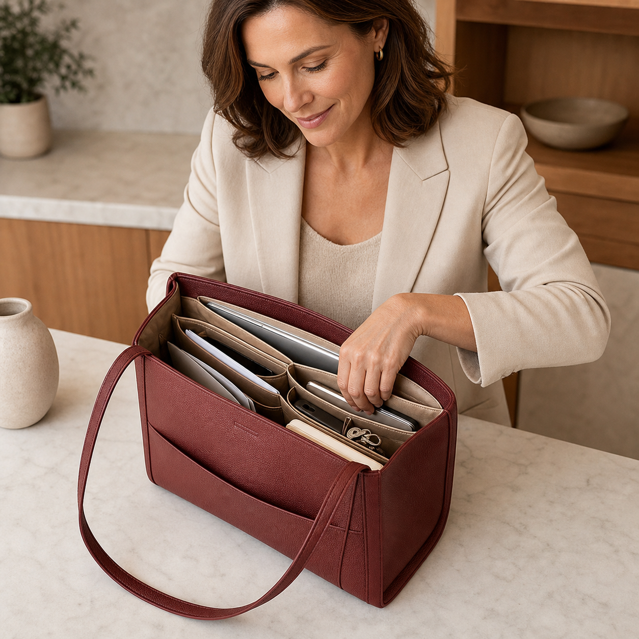 Seraphine Vale™ Tote capiente per giornate organizzate