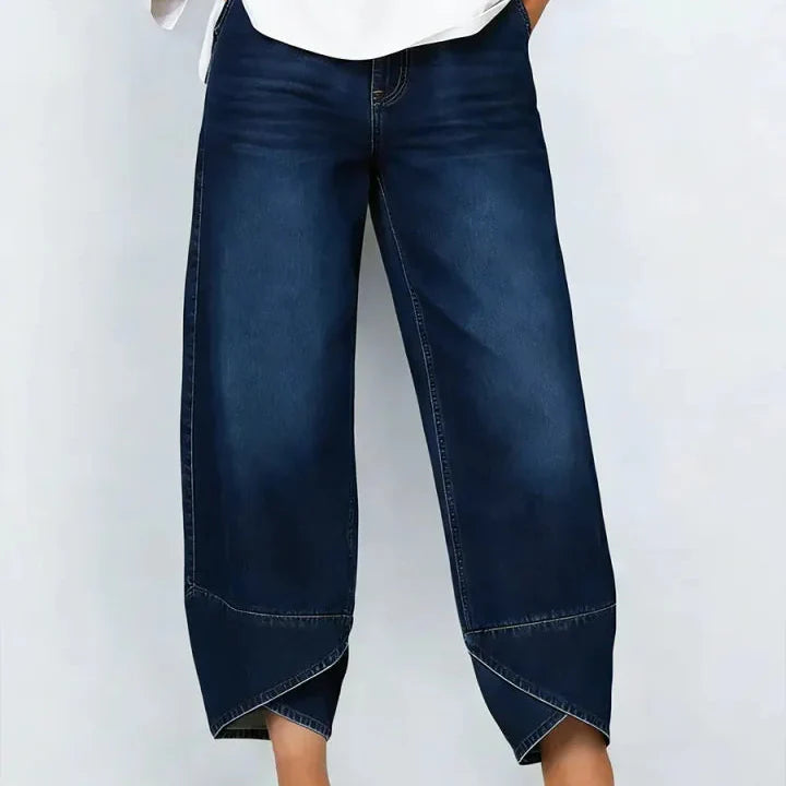 Serena Gallo™ Jeans a gamba larga con incrocio in vita