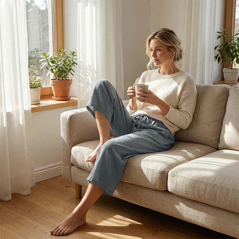 Severina Felici™ Pantaloni capri traspiranti per un comfort quotidiano senza sforzo