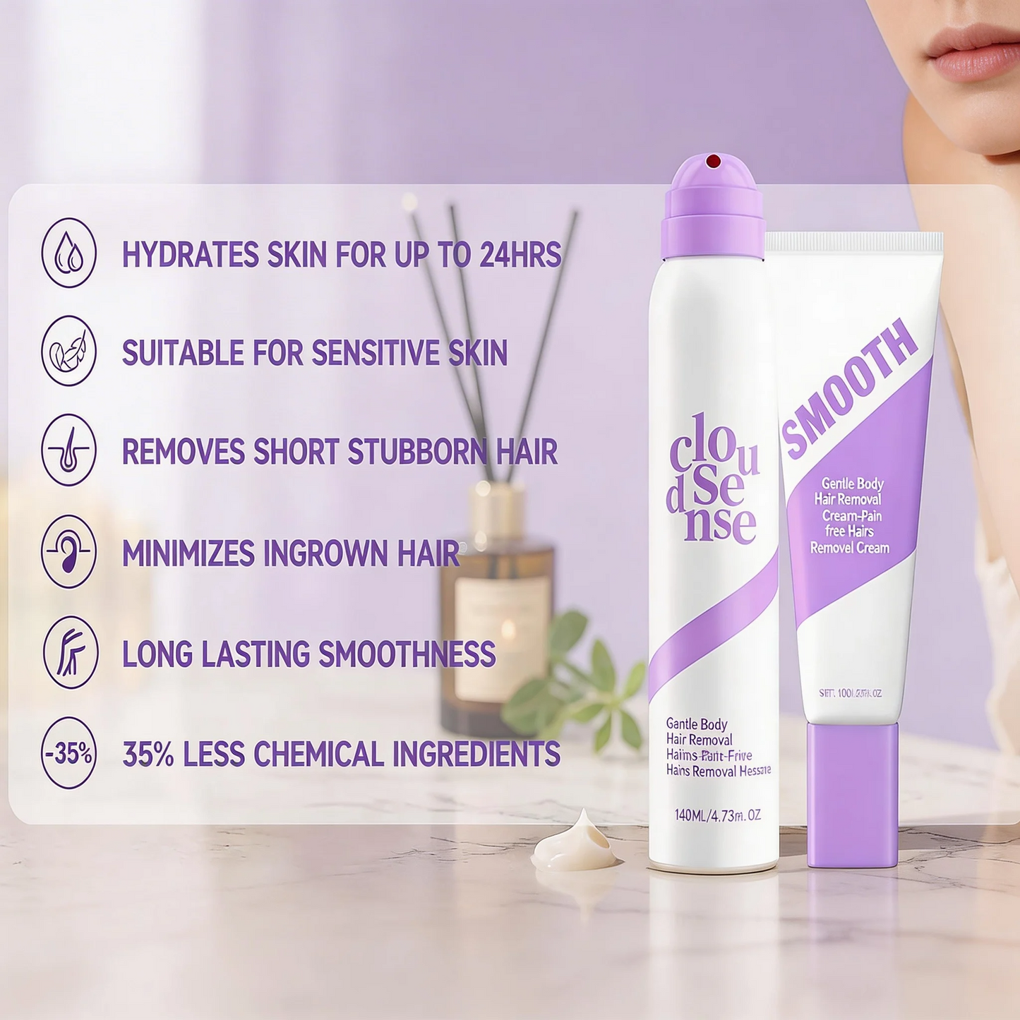 SilkiZone Pro+™ crema depilatoria delicata per l'area bikini