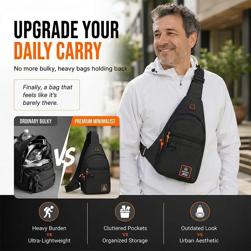 SlingGuard™ Tracolla a tasche multiple per i tuoi essenziali in movimento