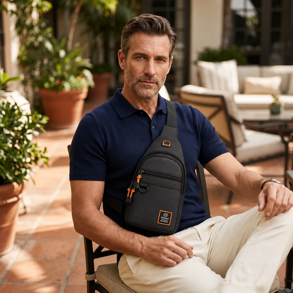SlingGuard™ Tracolla a tasche multiple per i tuoi essenziali in movimento
