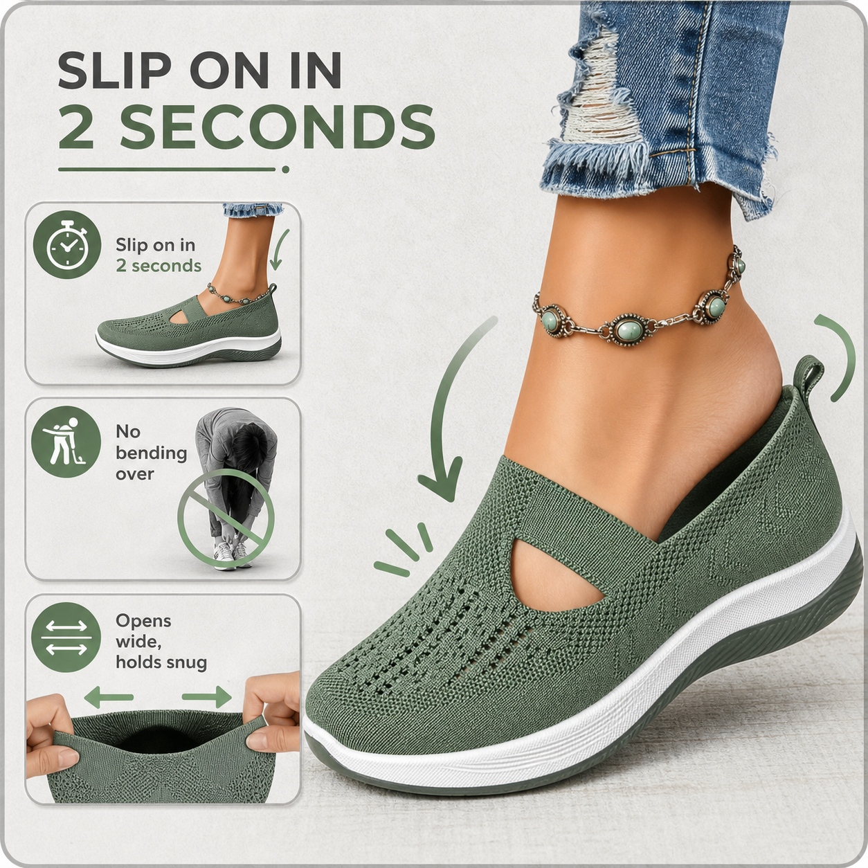 SlipEase™ Scarpe slip-on imbottite per un comfort che dura tutto il giorno