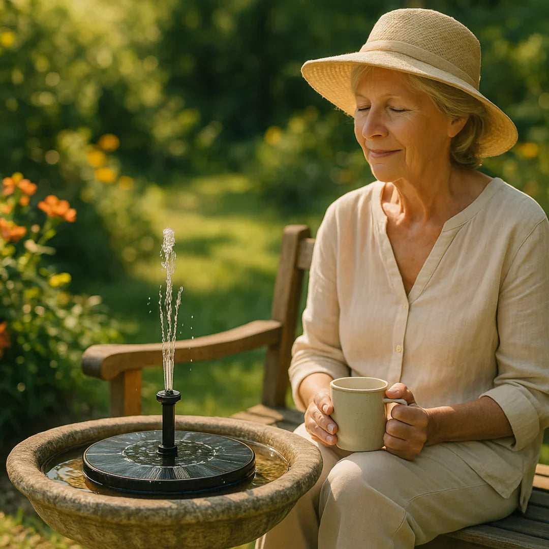 Solave™ Fontana solare da giardino per un'atmosfera serena