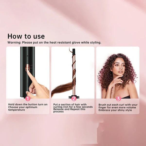 GlideCurl™ Ferro arricciacapelli ultrasottile