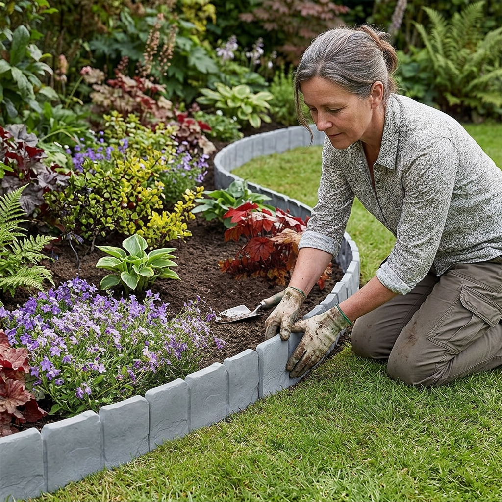 StoneHaven™ Recinzione da giardino effetto pietra elegante