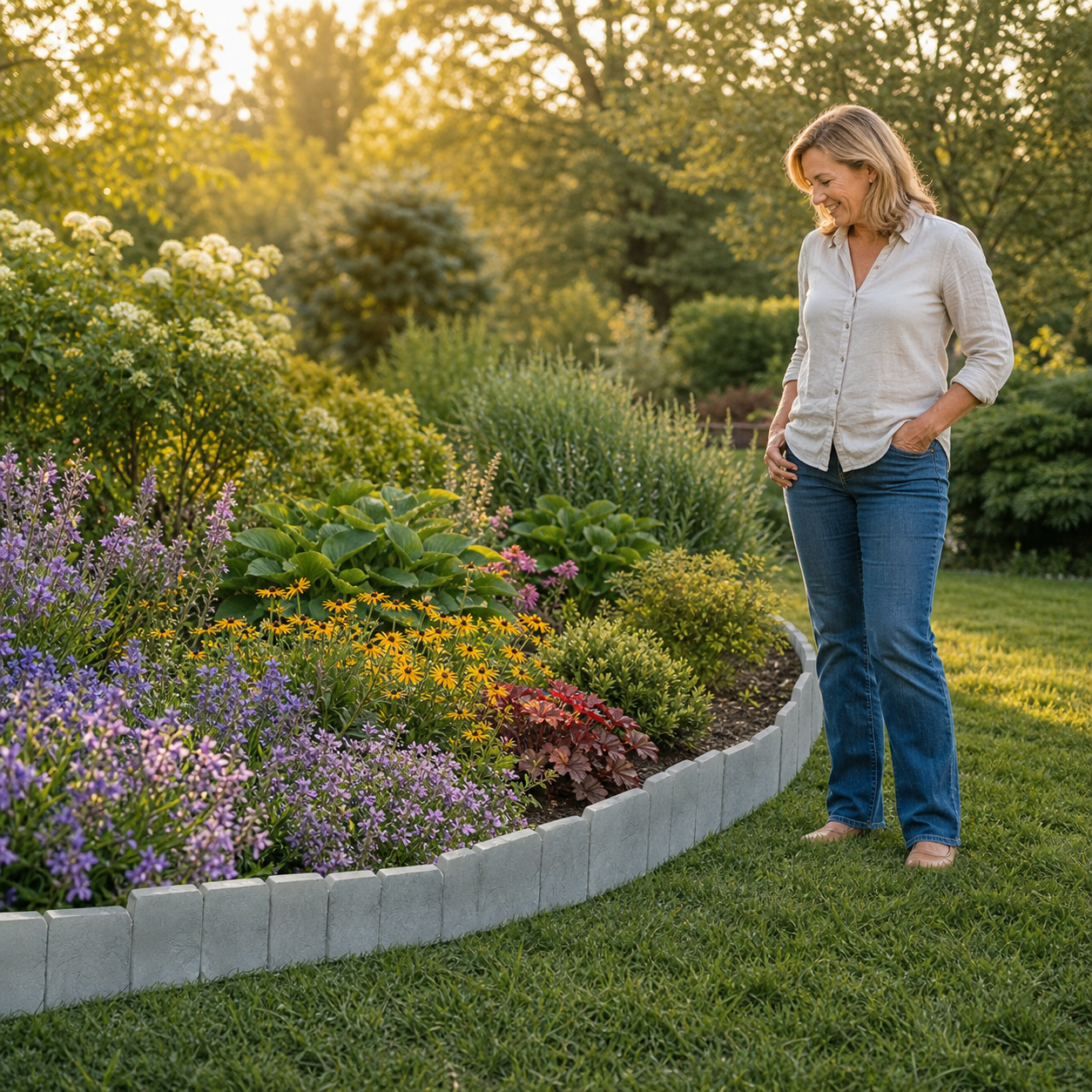 StoneHaven™ Recinzione da giardino effetto pietra elegante