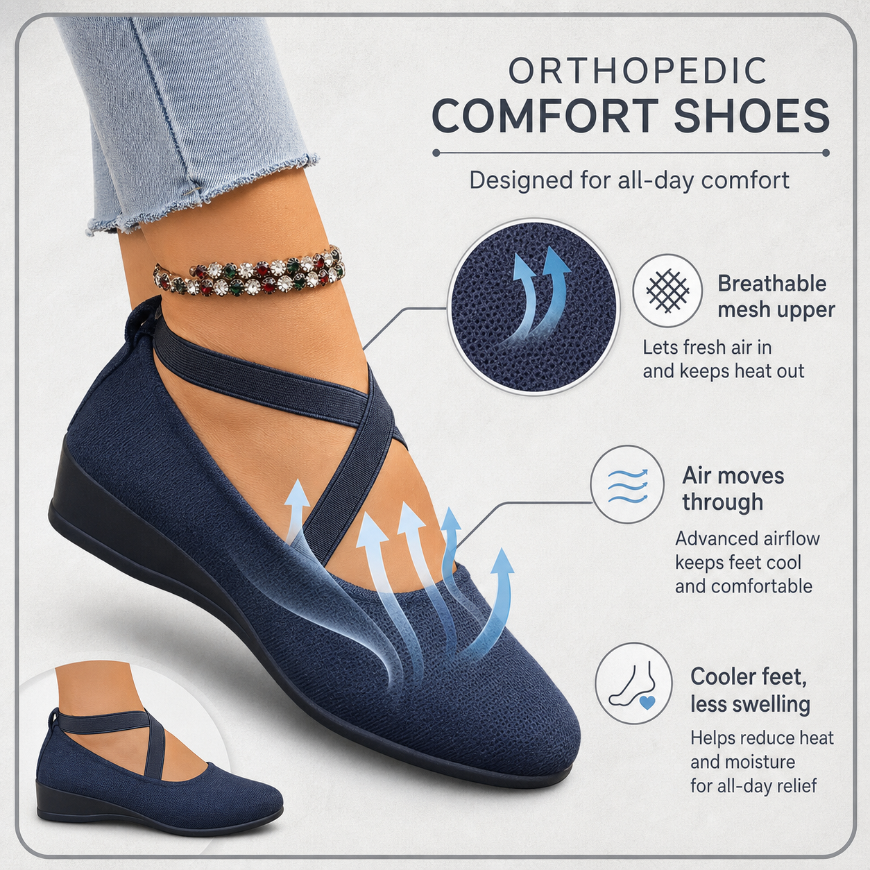 StrideCare Pro+™ Scarpe da camminata ammortizzate per giornate senza dolore
