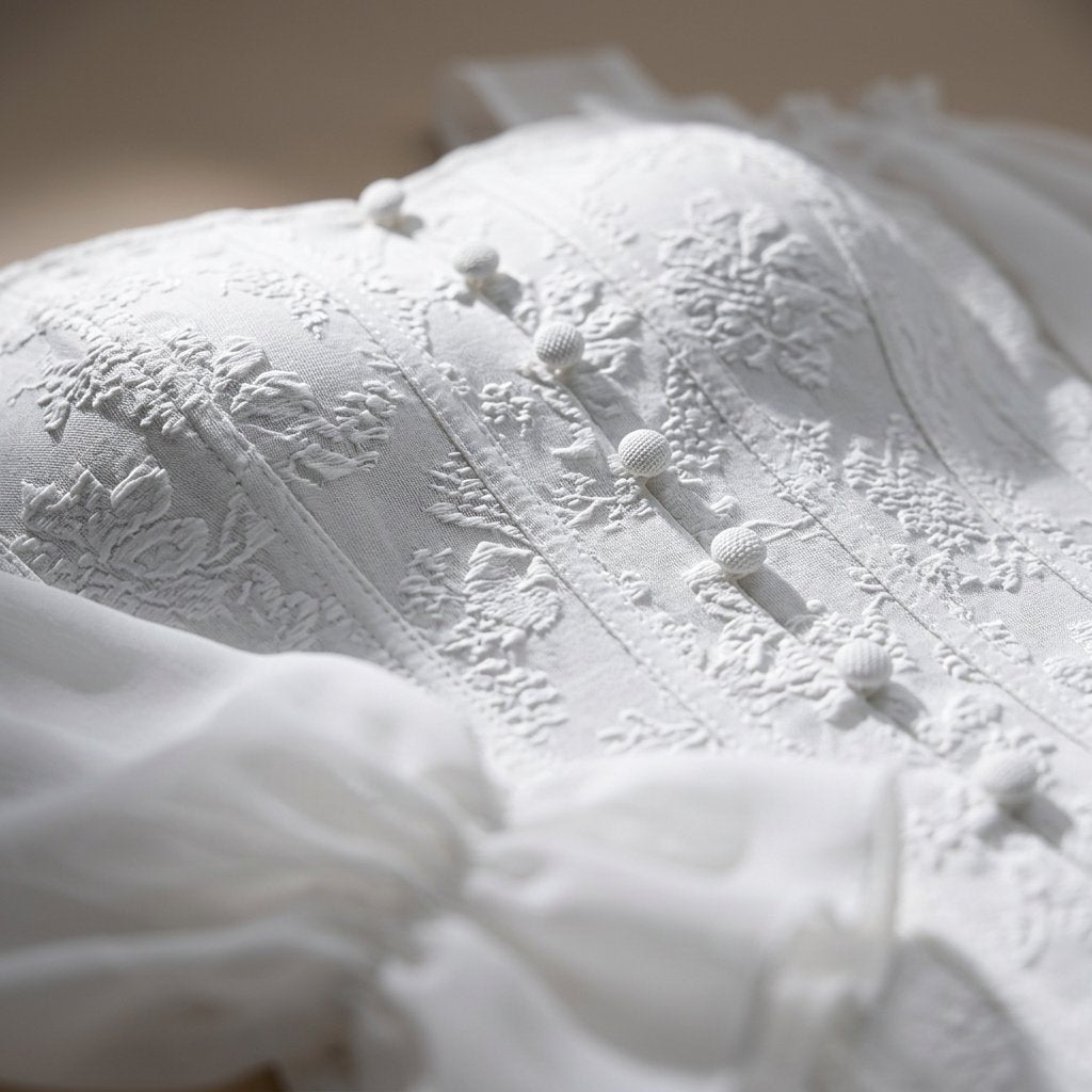 Tania Argento™ Top corsetto jacquard elegante per una vita in forma