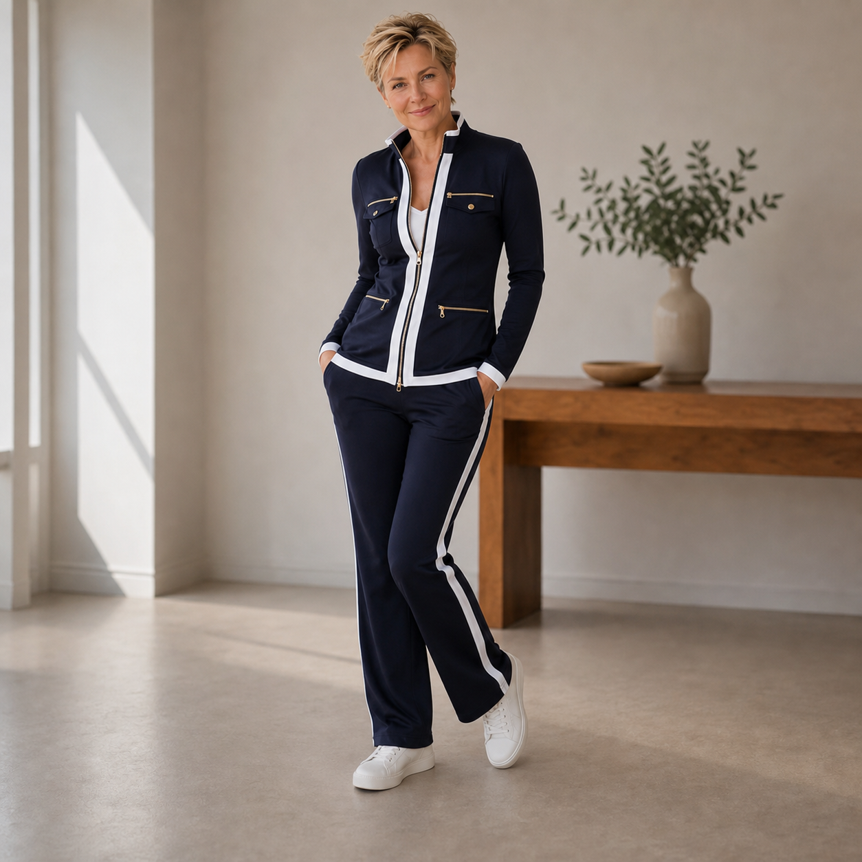Tania Azzolini™ Completo due pezzi coordinato per un look raffinato e confortevole