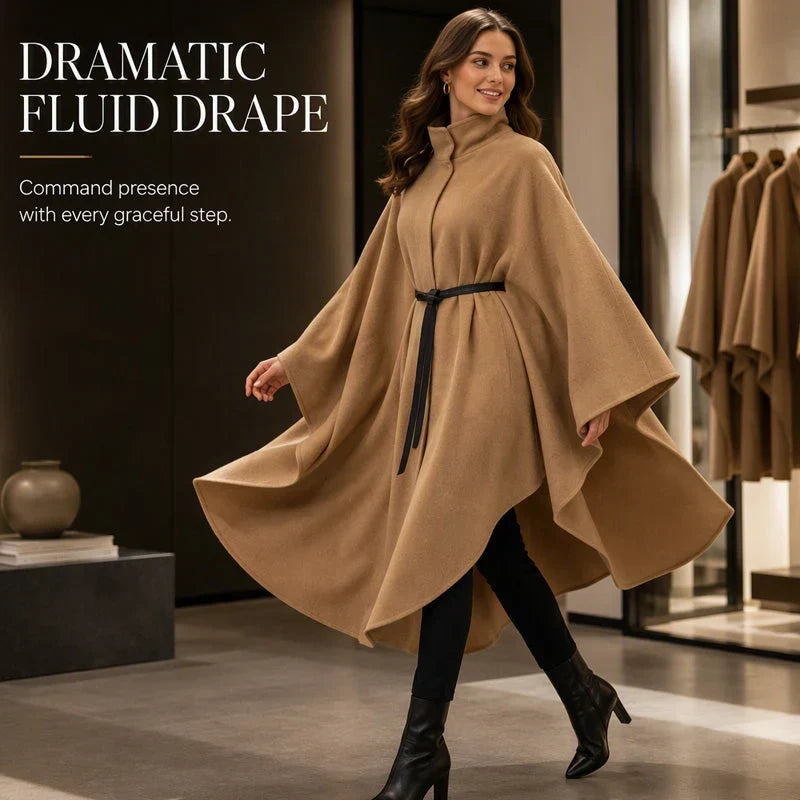 Tonia Fiorentino™ Cappotto a mantella per un'eleganza senza sforzo