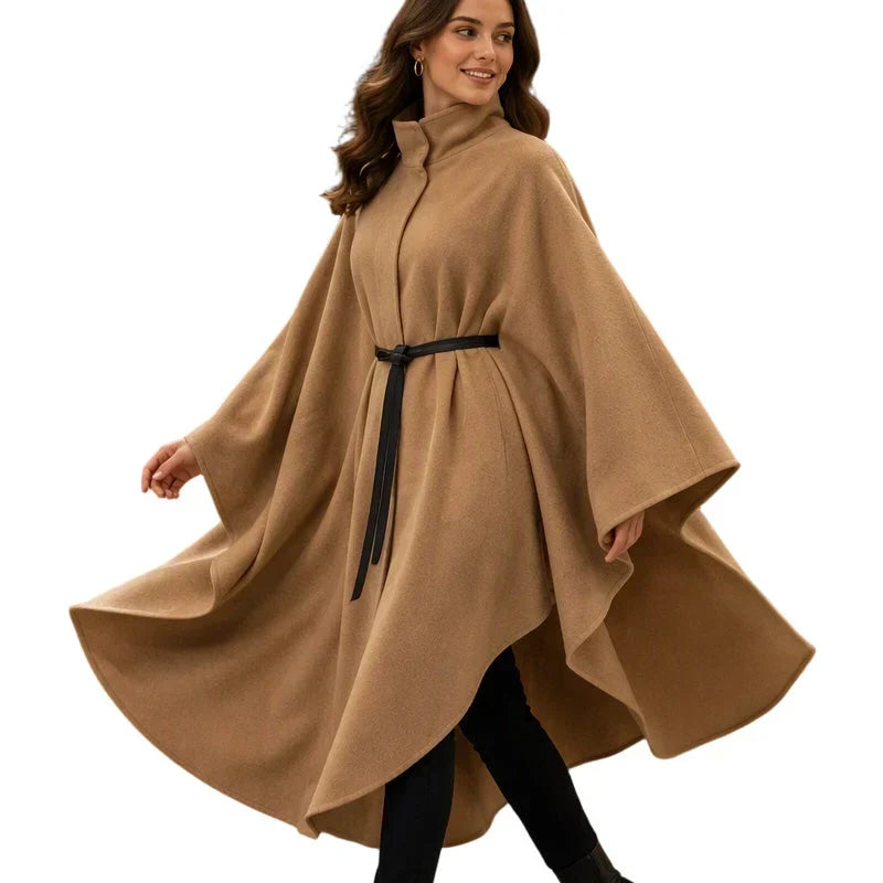 Tonia Fiorentino™ Cappotto a mantella per un'eleganza senza sforzo