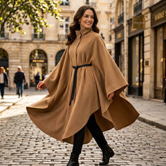 Tonia Fiorentino™ Cappotto a mantella per un'eleganza senza sforzo