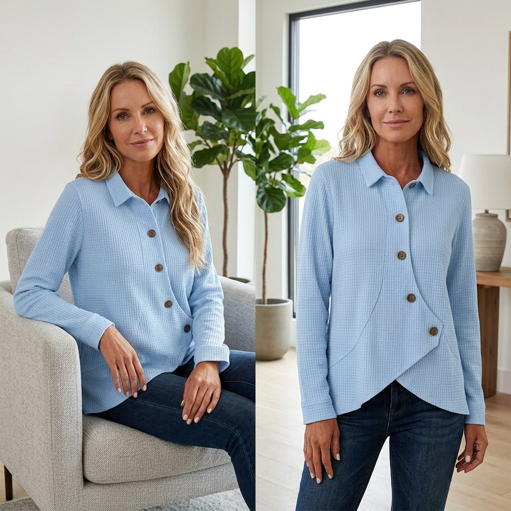 Ubaldina Ciriello™ Blusa comoda per uno stile senza sforzo