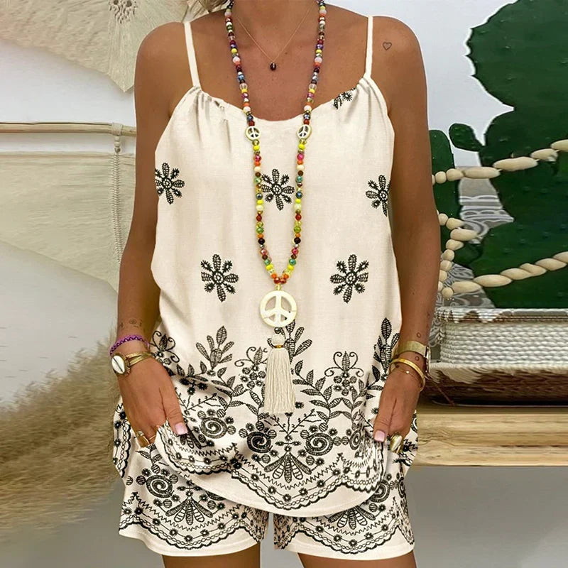 Uliva Tritapepe™ Set estivo leggero canotta e shorts