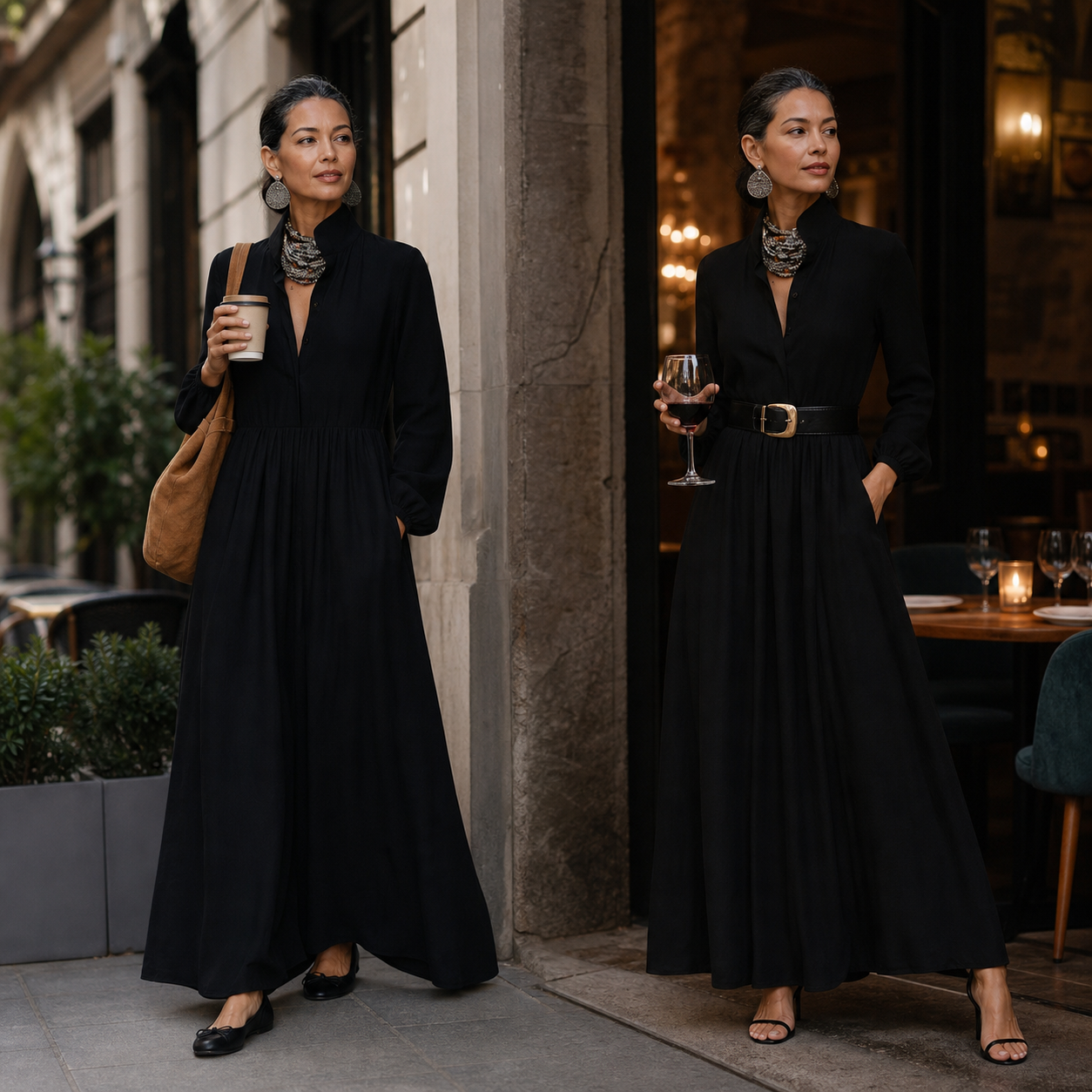 Valentina Vecchietti™ Vestito maxi traspirante per uno stile senza sforzo