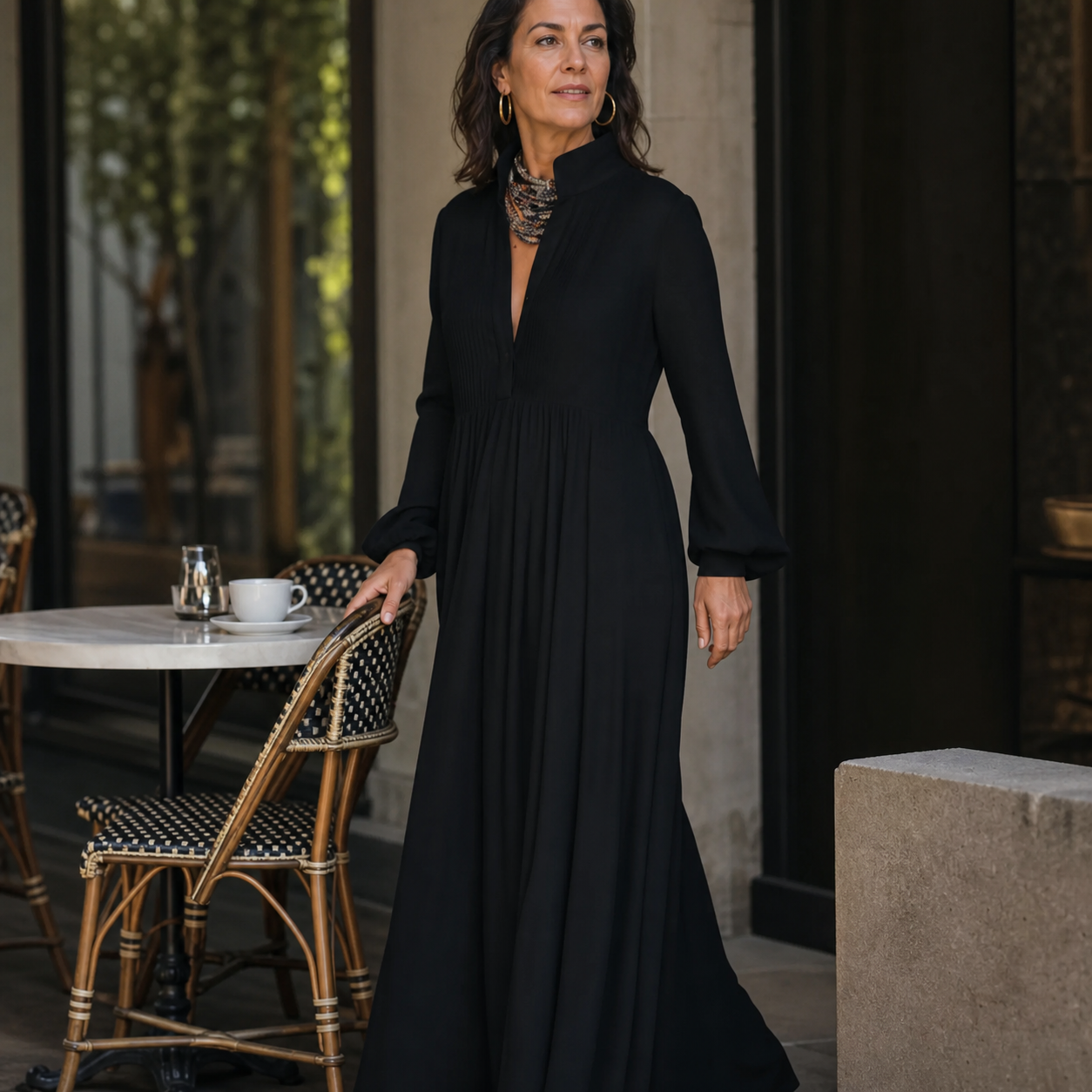 Valentina Vecchietti™ Vestito maxi traspirante per uno stile senza sforzo