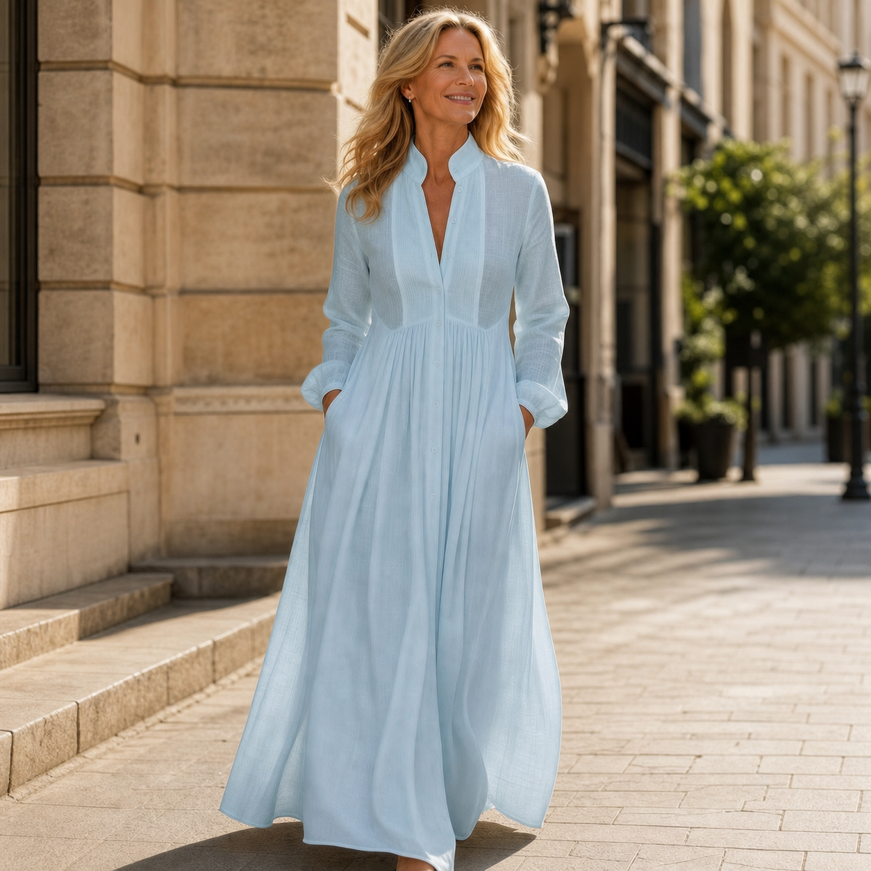 Valentina Vecchietti™ Vestito maxi traspirante per uno stile senza sforzo