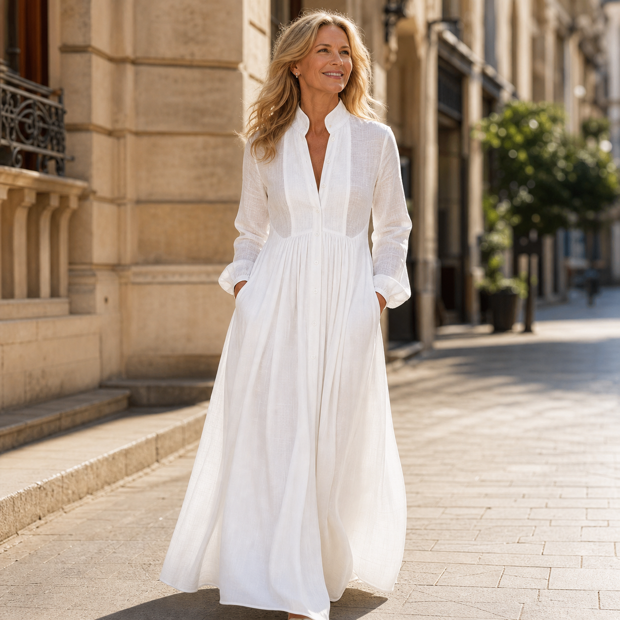 Valentina Vecchietti™ Vestito maxi traspirante per uno stile senza sforzo