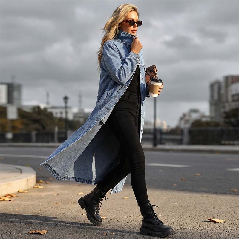Valeria Bolzano™ Cardigan lungo con bottoni per layering senza sforzo