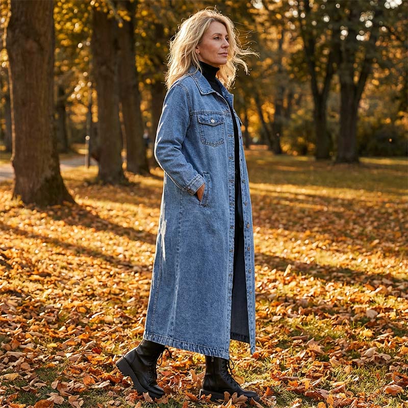 Valeria Bolzano™ Cardigan lungo con bottoni per layering senza sforzo