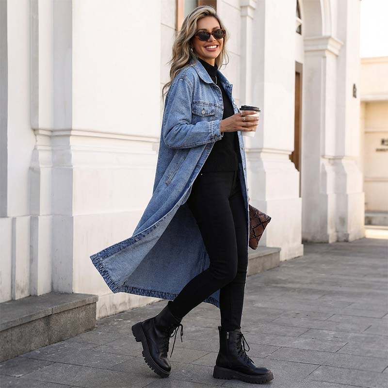 Valeria Bolzano™ Cardigan lungo con bottoni per layering senza sforzo