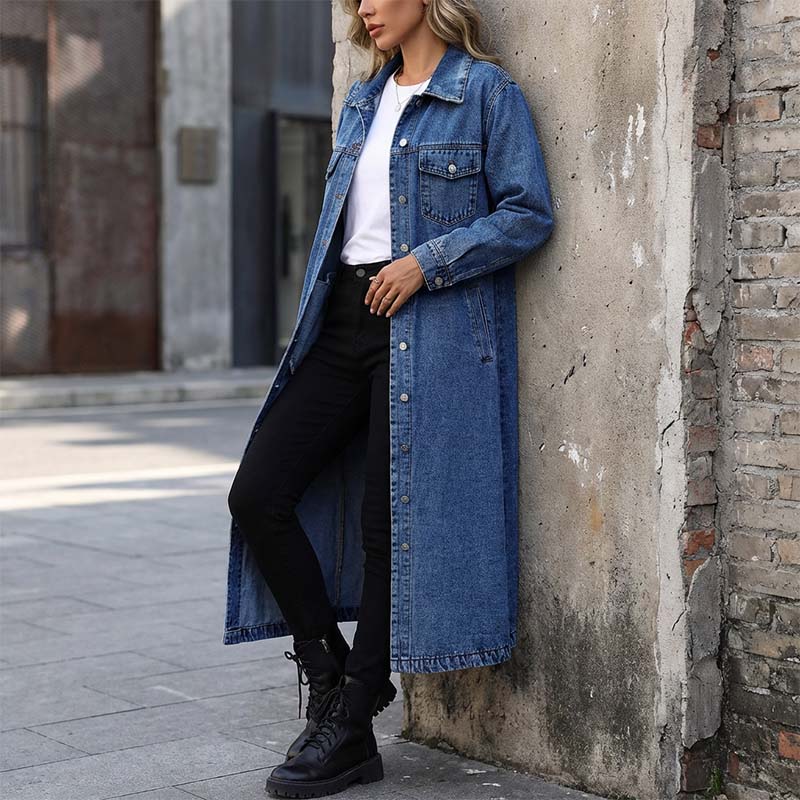 Valeria Bolzano™ Cardigan lungo con bottoni per layering senza sforzo