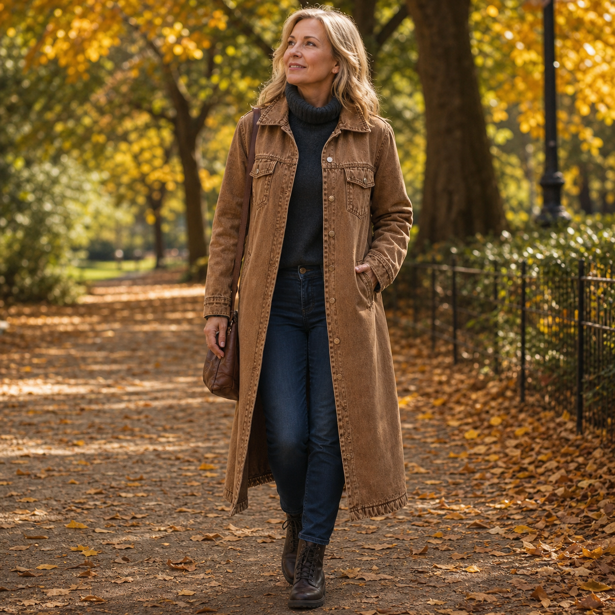Valeria Bolzano™ Cardigan lungo con bottoni per layering senza sforzo