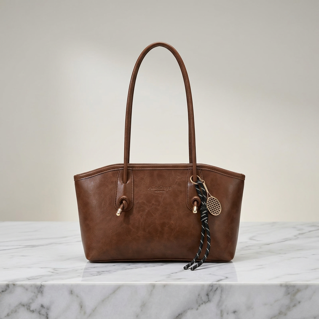 Velour Muse™ Borsa a spalla in pelle chic retrò