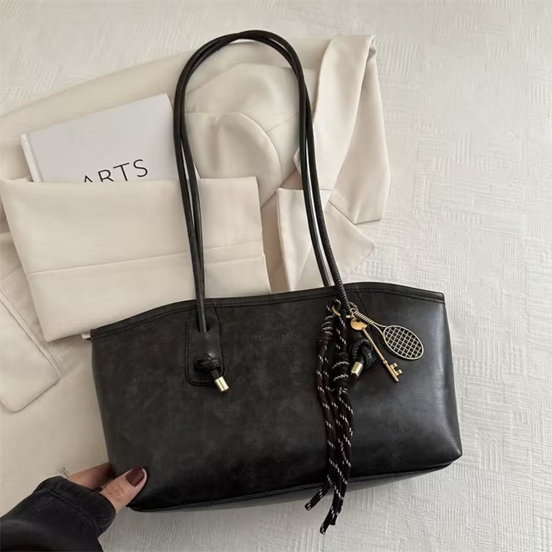 Velour Muse™ Borsa a spalla in pelle chic retrò