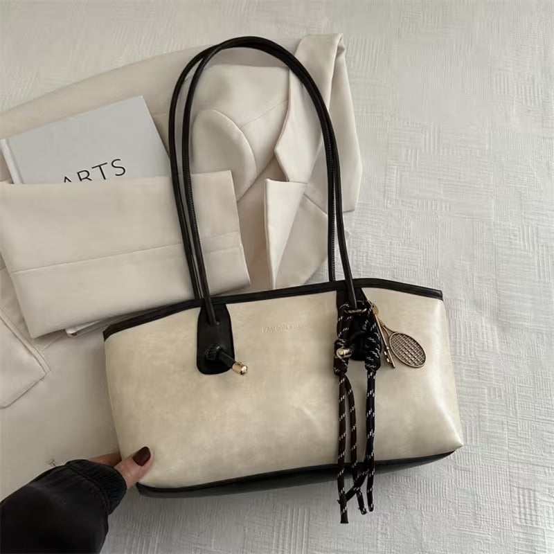 Velour Muse™ Borsa a spalla in pelle chic retrò