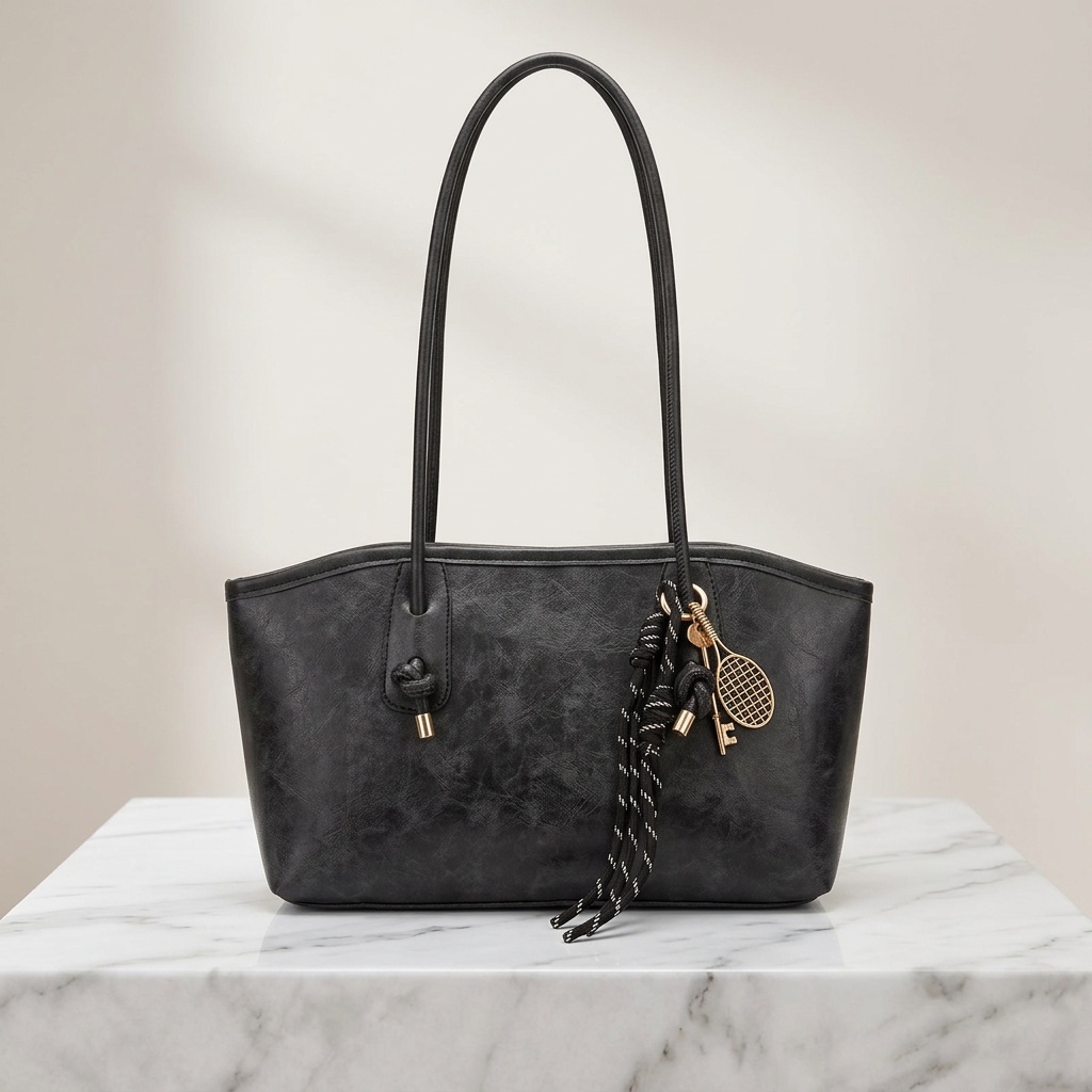 Velour Muse™ Borsa a spalla in pelle chic retrò