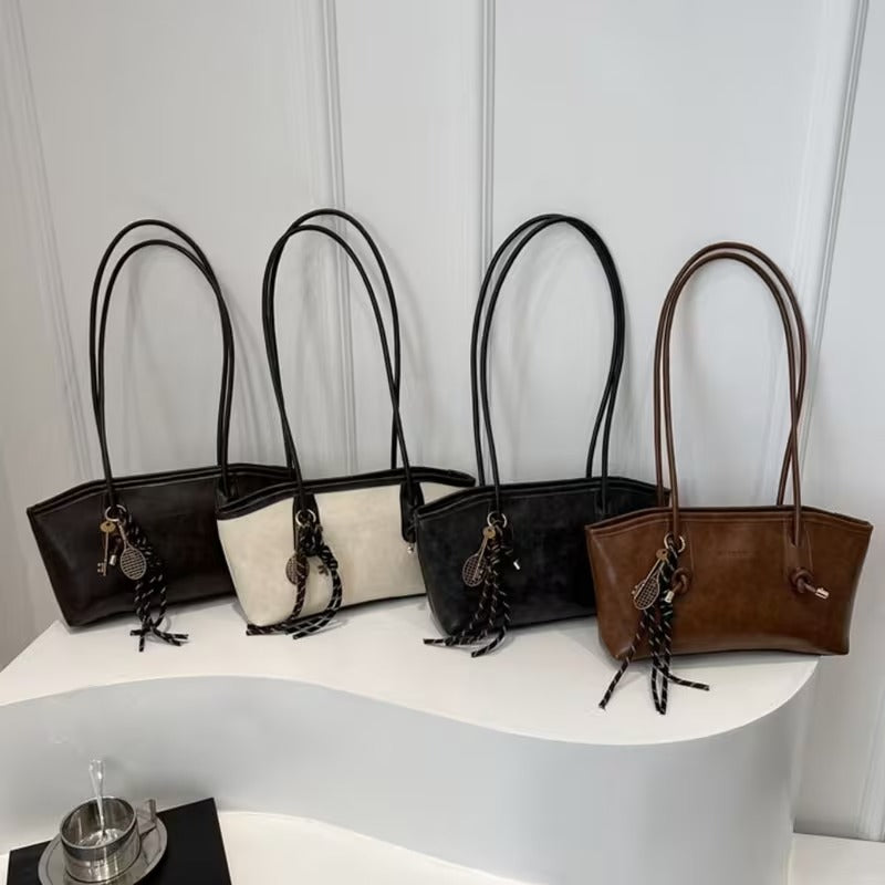 Velour Muse™ Borsa a spalla in pelle chic retrò