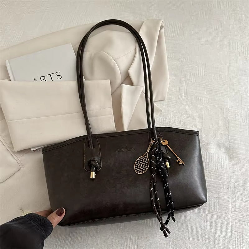 Velour Muse™ Borsa a spalla in pelle chic retrò