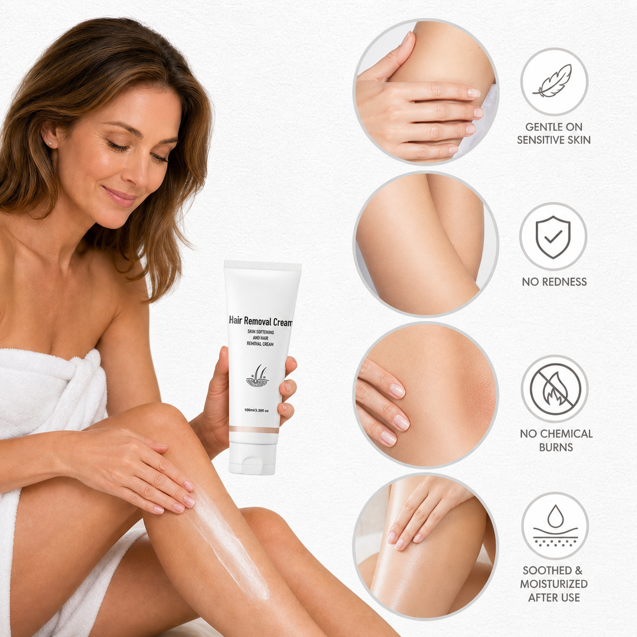 Velourané™ Crema depilatoria delicata al profumo aromatico